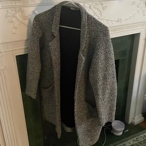 Fuzzy grey coat